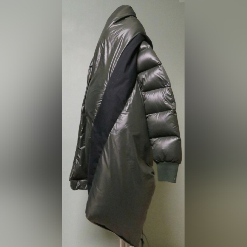 Ben Taverniti unravel project olive green black multi looks puffer crop jacket